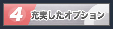 充実したオプション